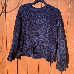 Blue chenille sweater! 💙